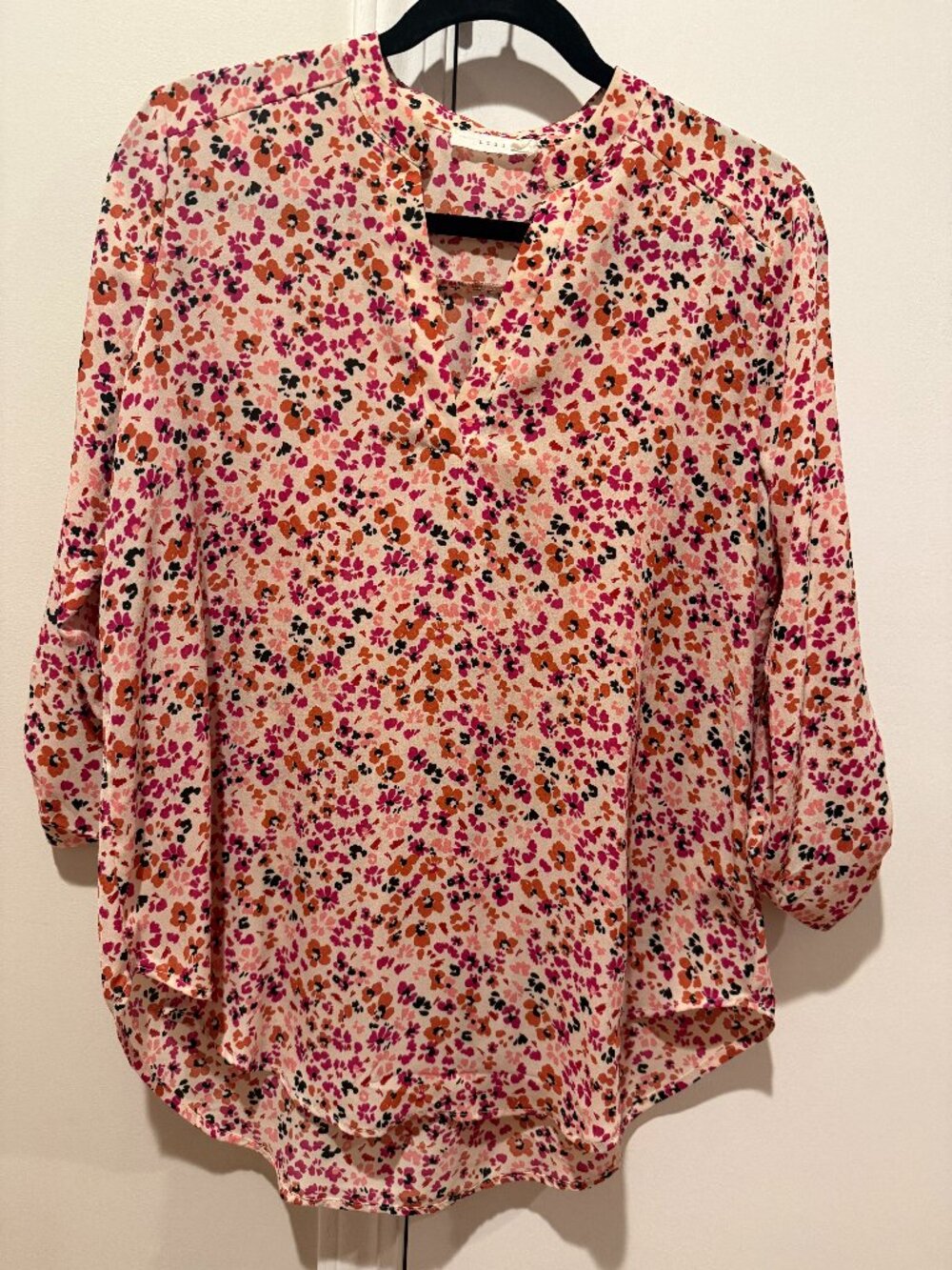 Lush Warren Split Neck Blouse (M)